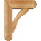 Ekena Millwork Olympic Craftsman Rough Sawn Bracket w/ Offset Brace, Western Red Cedar, 6"W x 16"D x 20"H BKT0604X16X20OLY04RWR - alternate 2